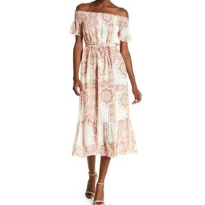 Nanette Nanette Lepore Romantic Off Shoulder Cottage Girlcore Dress size 12
